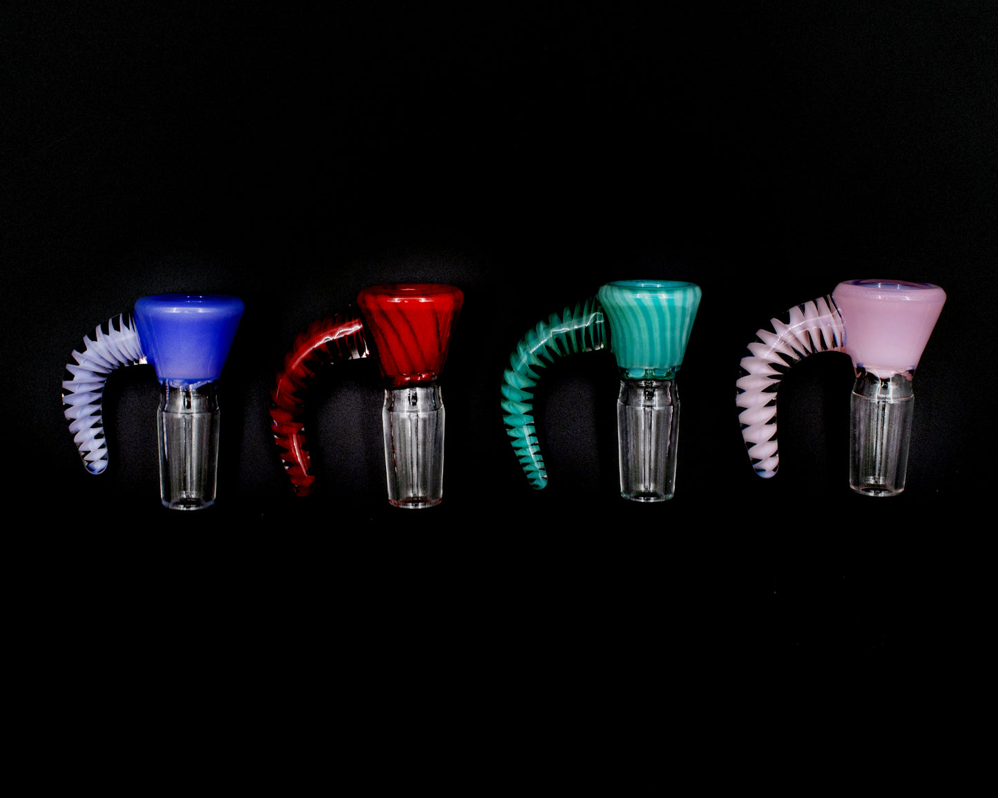 New Amsterdam Horn Slide With Screen Assorted Colors 18mm Male