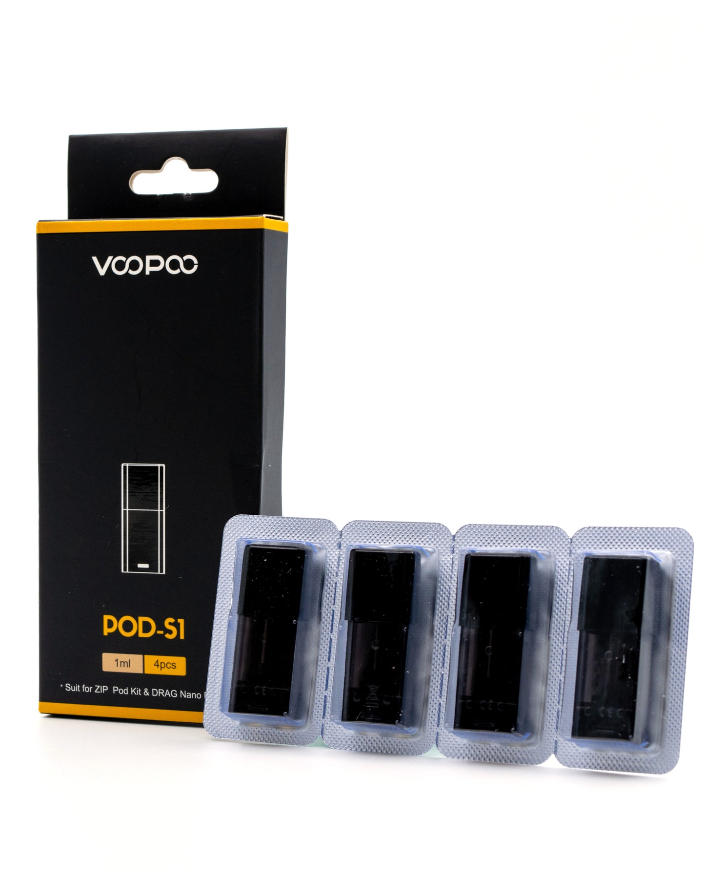 VooPoo Drag Nano Pod-S1 1mL 1.8ohm (4-Pack)