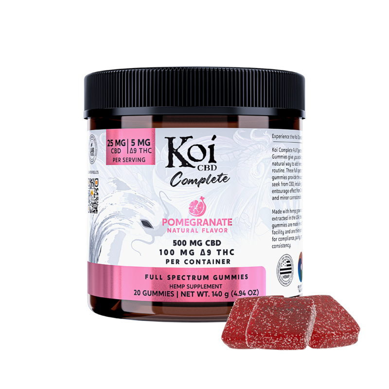 Koi CBD Complete Full Spectrum 600MG 20 Gummies Per Jar