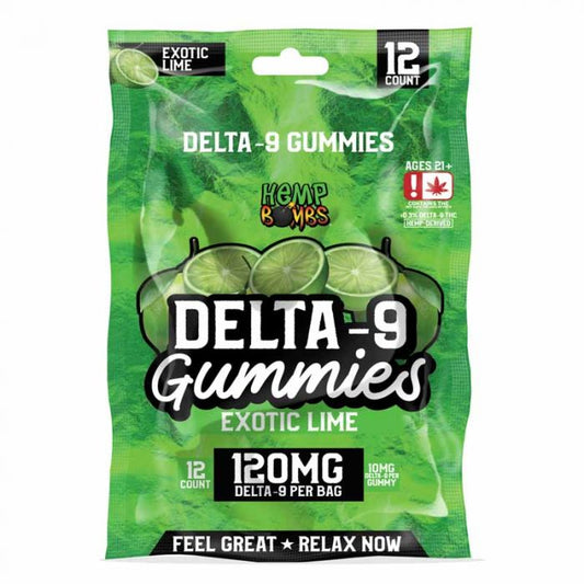 Hemp Bombs Delta 9 Gummies 12 Counts Per Bag 6 Bags Per Display