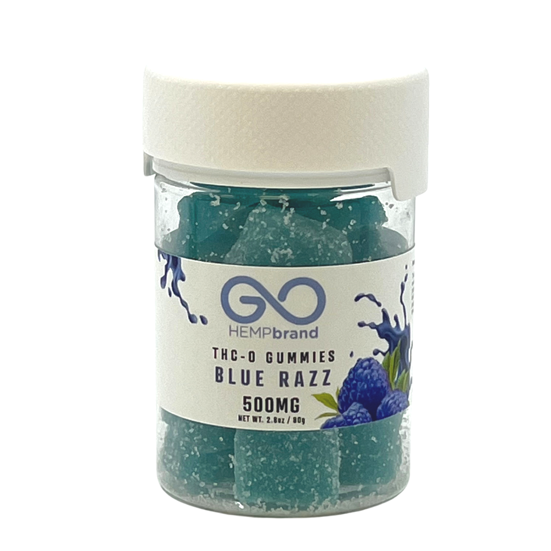 GoHemp Brand THCO INFUSED Gummies Jar - Assorted Flavors comes in 500mg and 1000mg