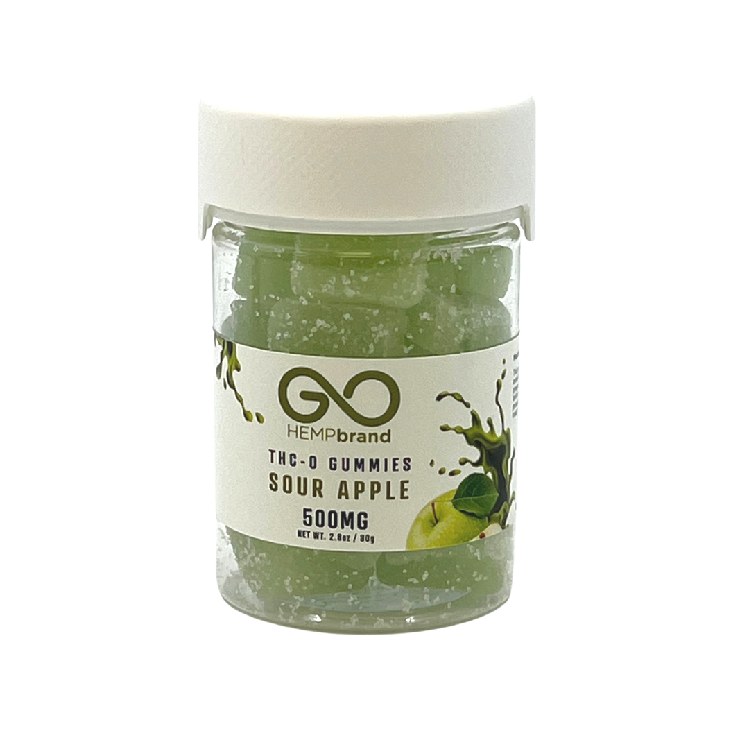 GoHemp Brand THCO INFUSED Gummies Jar - Assorted Flavors comes in 500mg and 1000mg