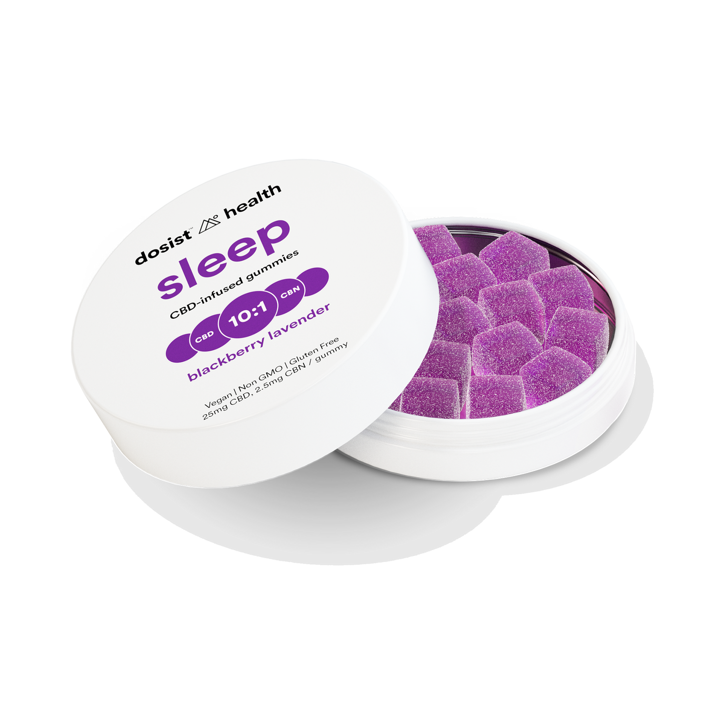 Dosist Health THC-Free Vegan NANOBLEND CBD Gummies 900mg 30 gummies (Calm / Sleep)