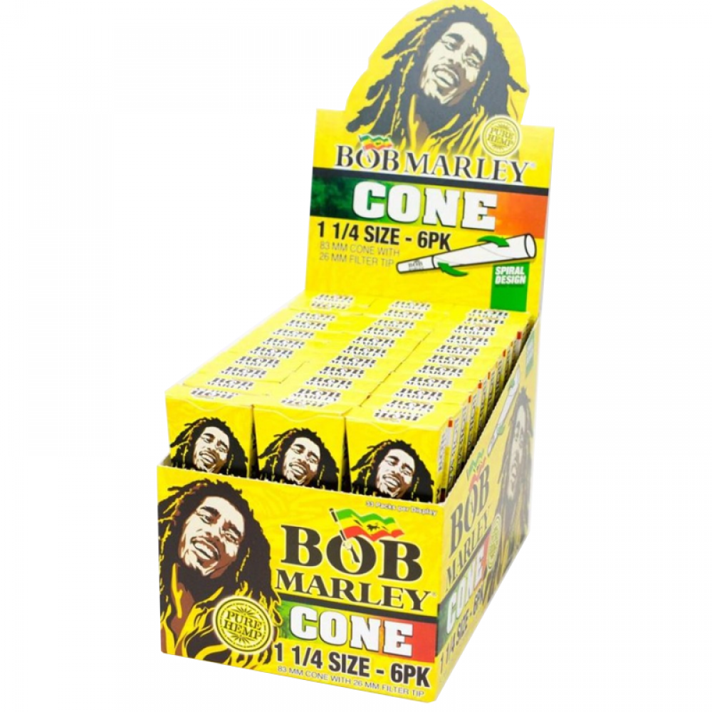 Bob Marley pre-rolled cone size 1 1/4 and King