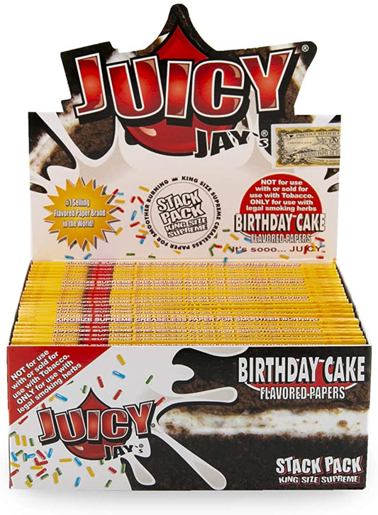 Juicy Jays King Size Birthday Cake Rolling Papers