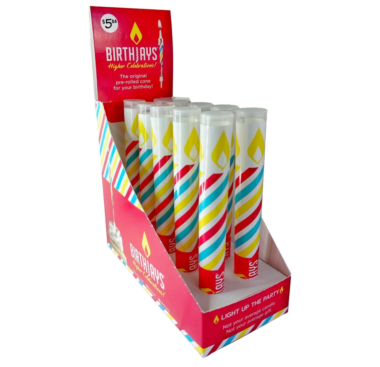 BIRTHJAYS | Joint Birthday Candle Cones | Available in 5 Pack & 10 Pack