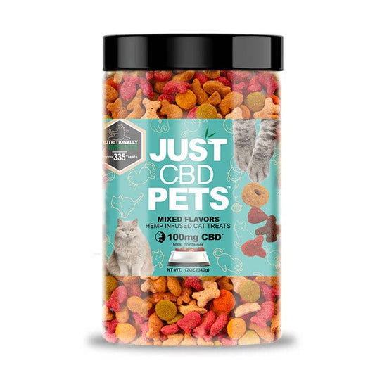 JustCBD Pets Hemp Infused CAT Treats 100MG - Assorted Flavors