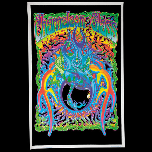 Chameleon Blacklight Poster