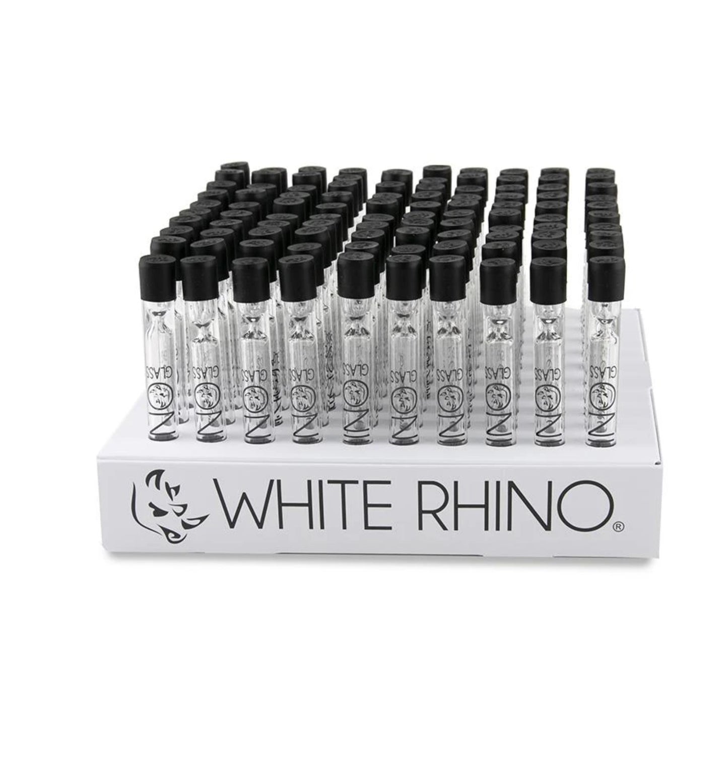 White Rhino Glass Chillum - 100ct Display