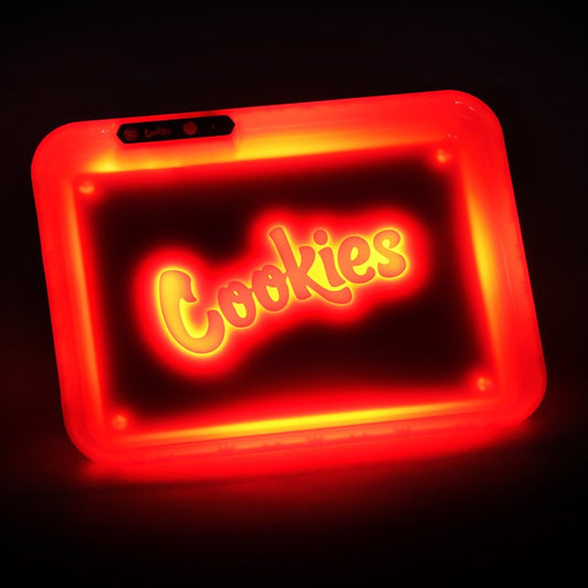 Glow Tray x COOKIES SF LED Rolling Tray with Auto Party Mode 2 Colors
