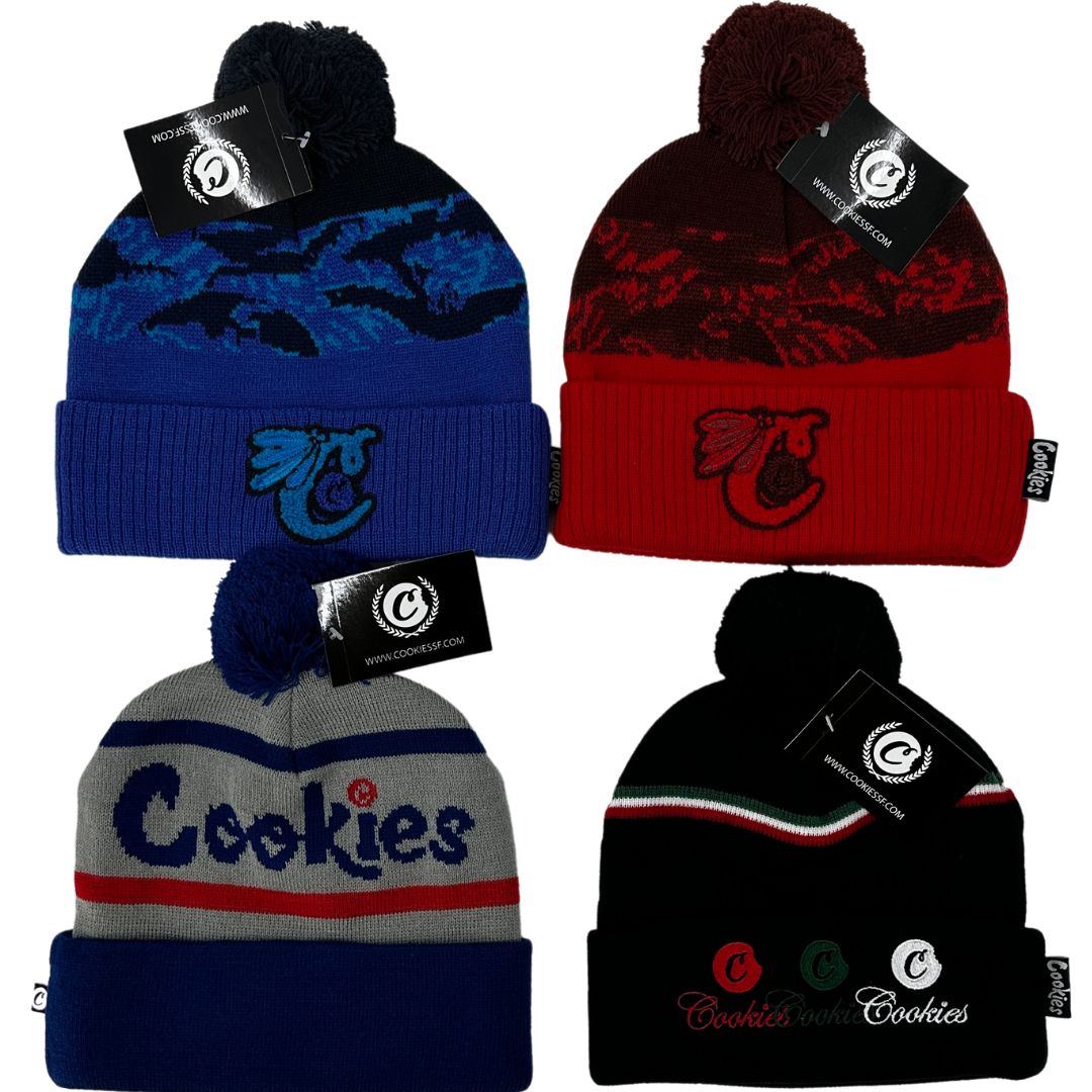 Cookies One Size Knitted Beanies - Mixed Designs