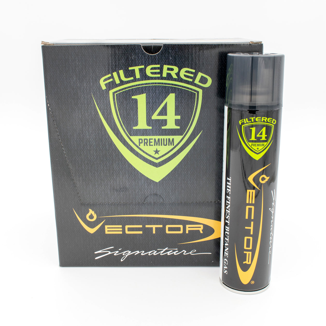 Vector 14x Filtered Premium Refined Fuel Butane Gas Refill 12 Per Case