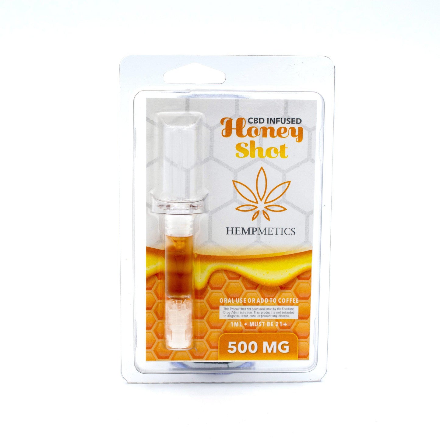 Hempmetics Honey Shot Syringe 500mg 1ml