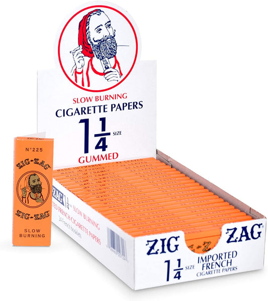 Zig Zag 1-1/4 Rolling Orange Papers 78MM - 24 Booklets