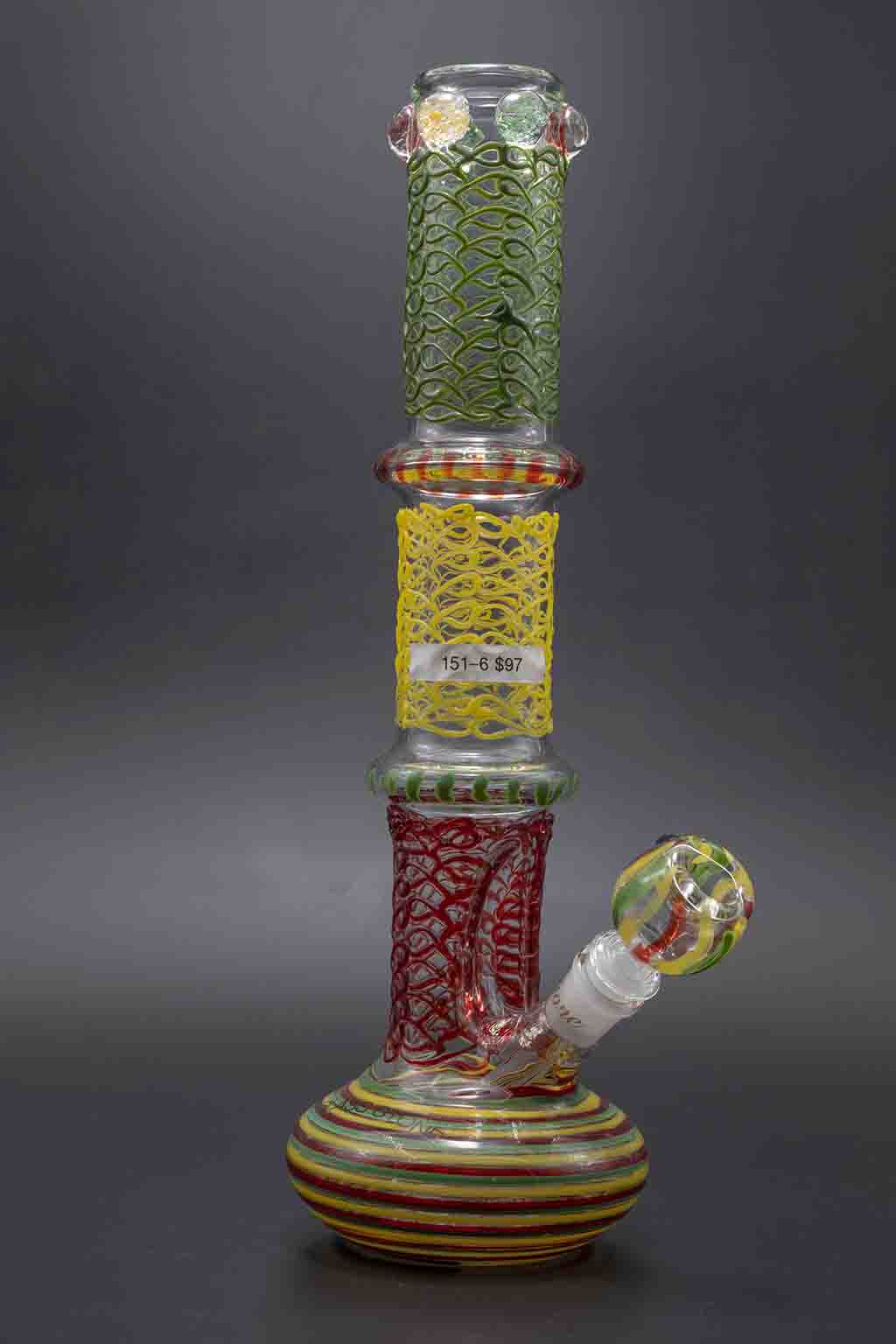 Glass Stone Water Pipes - 46mm Extra Heavy 20"-22" Assorted Colors