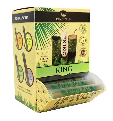 King Palm Natural Leaf Pre-Rolls Dispenser Tub - 50ct Singles