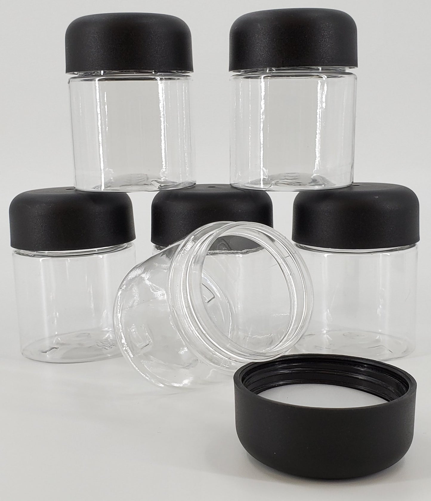 Loud Lock 4 oz Plastic Airtight Smell Proof Jars | 6ct