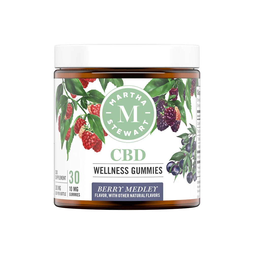 Martha Stewart CBD Wellness Gourmet Gummies 10MG Per Gummy 30CT Bottle - 300MG