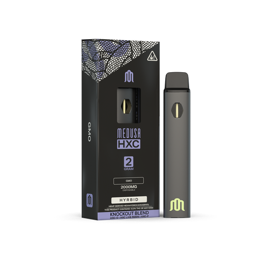 Medusa Knockout HXC-O + HXC Live Resin + HXC-P 2000MG 2Gram Disposable
