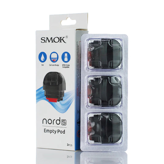 Smoketech Nord 5 Empty 5ML Replacement Pods 3ct/ Pack