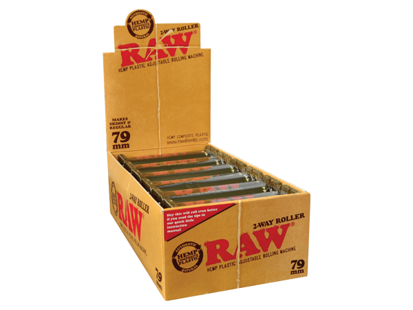 RAWthentic Hemp Plastic 2 Way Roller 12 Rollers Per Box