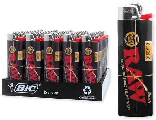 BIC Lighters RAWthentic Classic Design 50 counts Display