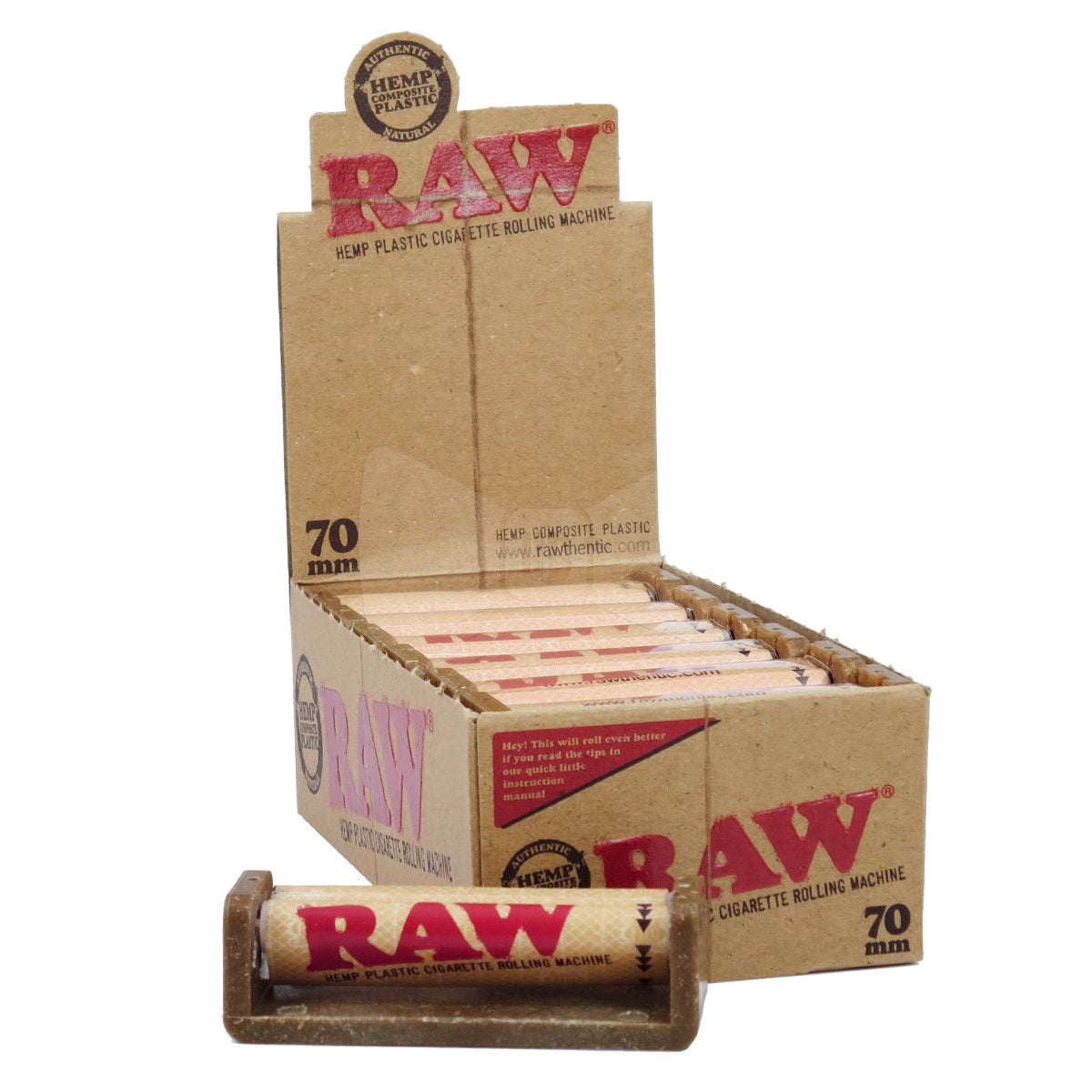 RAWthentic Hemp Plastic Rolling Machine - 12ct Box