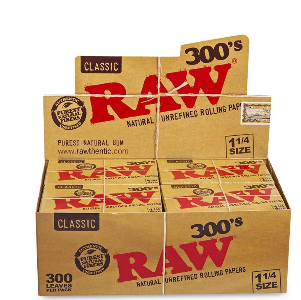RAWthentic  300'S Classic Creaseless 1¼ Rolling Papers 20/Box