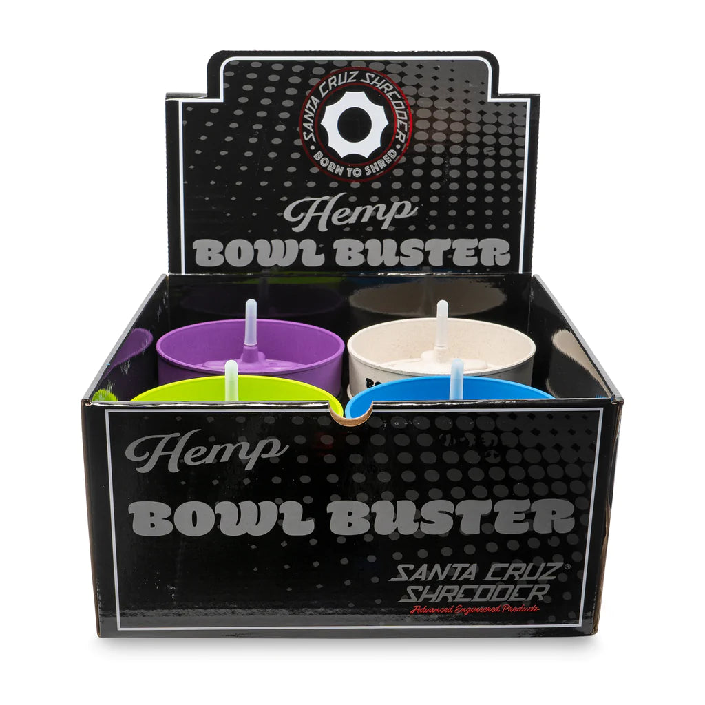 Santa Cruz Shredder Hemp Bowl Buster Assorted 12ct Display