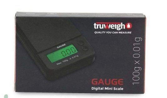 Truweigh Gauge Scale 100g x 0.01g Black