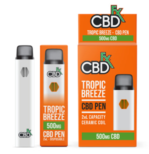 CBDFx  Broad Spectrum CBD Disposable Vape Pens - 500MG 2ML