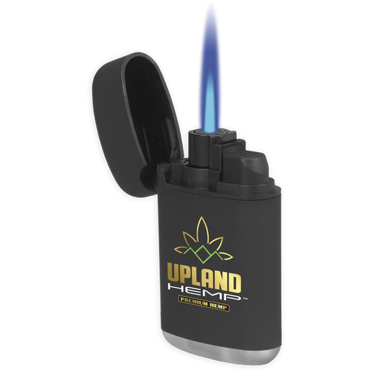 Upland Hemp Logo Single Flame Torch Lighter - 12 Count Display