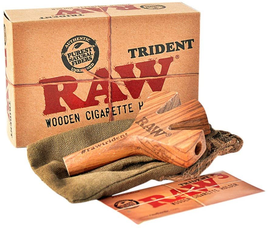 RAW Trident Wooden Cigarette Holder (Limited Edition)