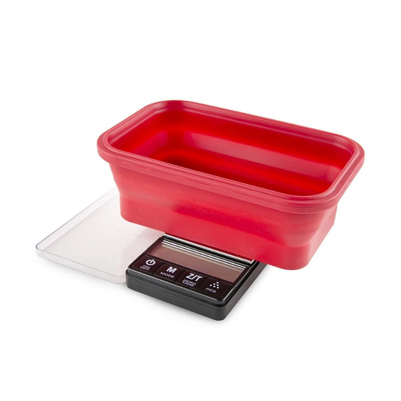 Truweigh Crimson Collapsible Bowl Scale Black/ Red Bowl