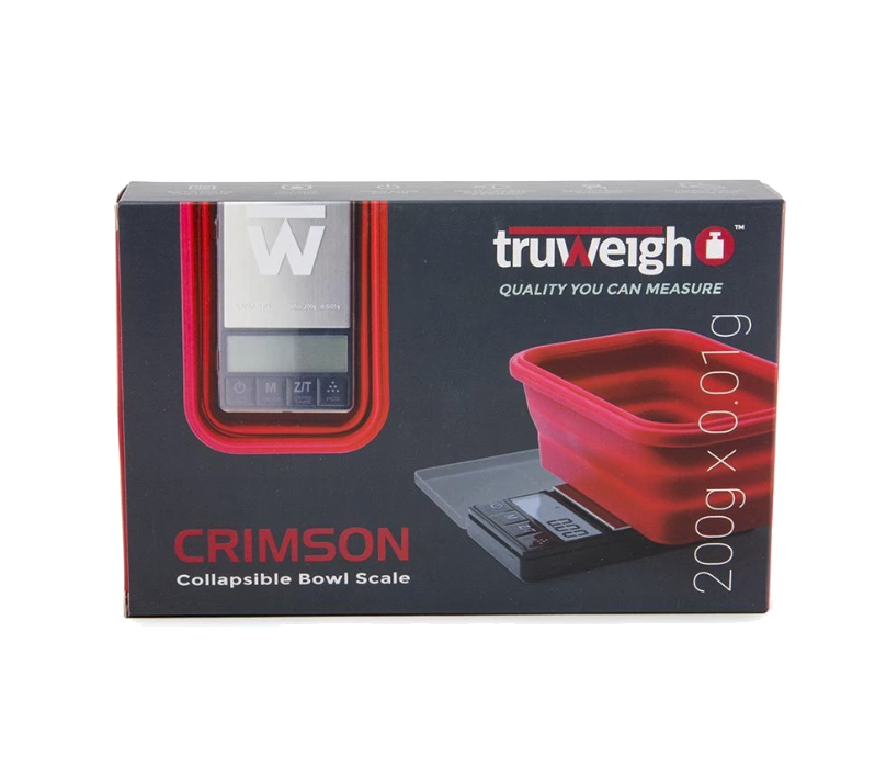 Truweigh Crimson Collapsible Bowl Scale Black/ Red Bowl