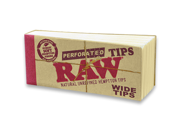 RAWthentic Perforated Wide Tips 50 Per Box