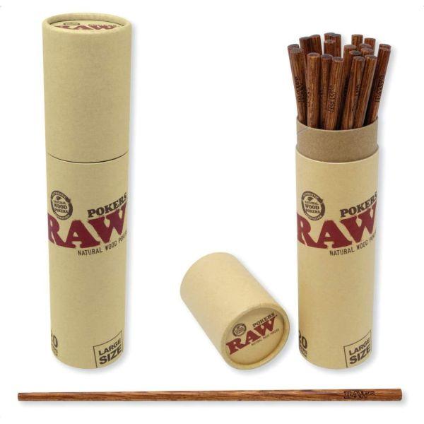 RAWthentic Natural Wood Pokers | Pack, Push, and Roll - Small & Large