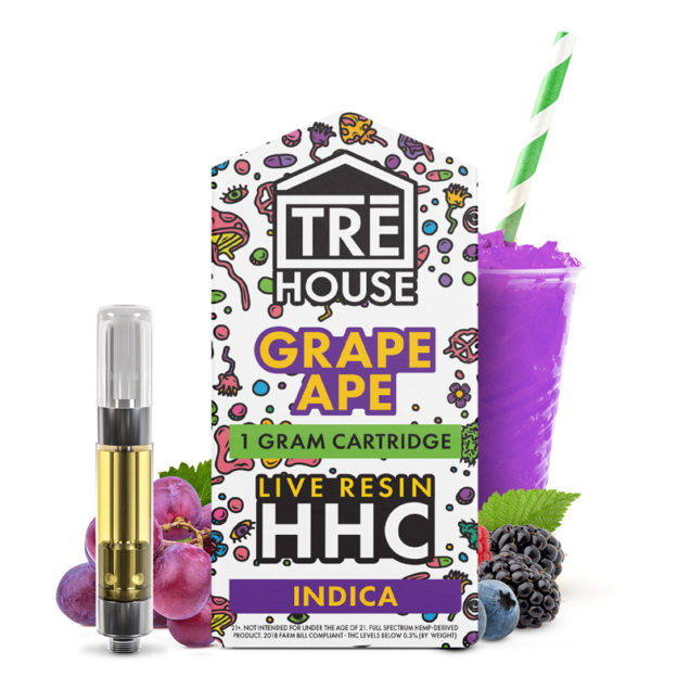 Trehouse Live Resin 1G Cartridge HHC / THC-O Cartridge + D8 + D9 + D10 / High Potency HHC Watermelon Zkit