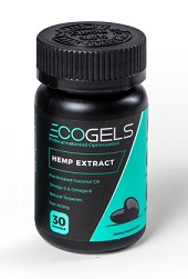 EcoGels  Hemp Extract Capsules 30ct Bottle 360mg