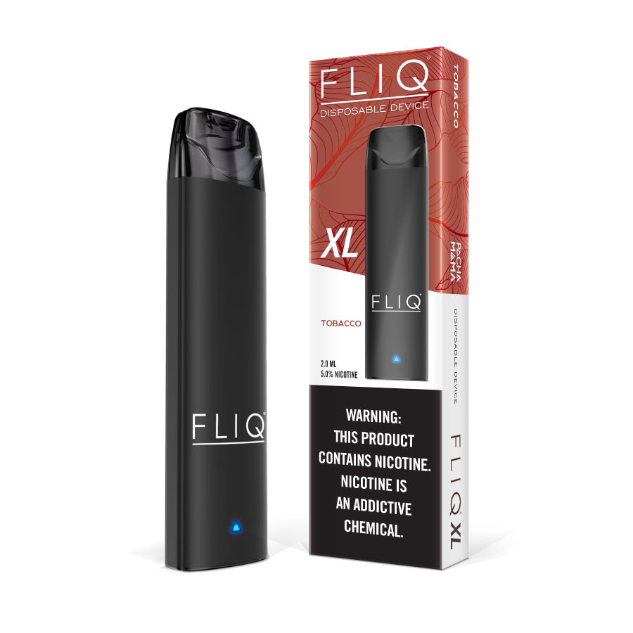FLIQ + Pachamama 5% 50MG Tobacco Disposable Vape XL 800 Puffs 10ct/Pack