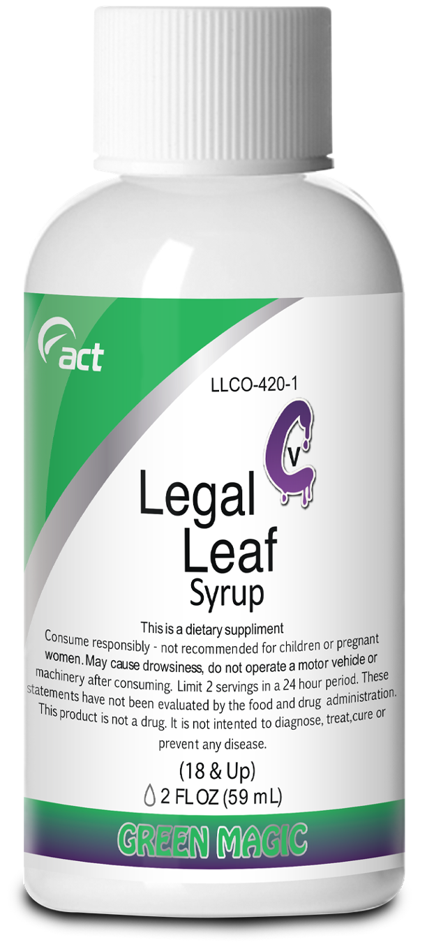 Legal Lean Syrup 2oz Bottle *New Flavors!*