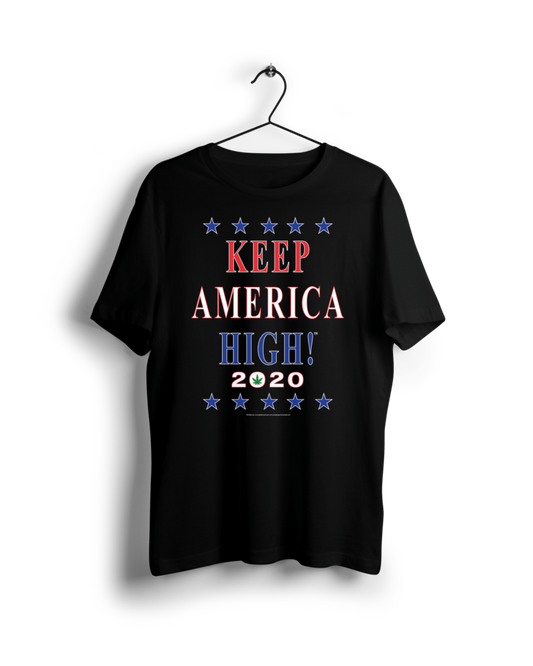 Official 2020 Keep America High Black T-Shirt