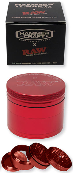 RAWthentic Hammercraft X Raw 2.5" 4 Piece Grinder