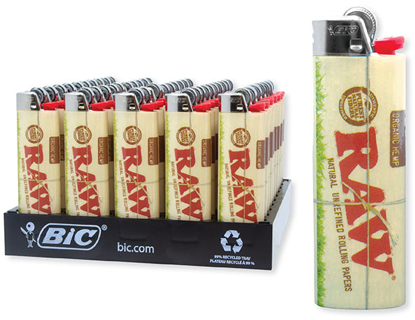 BIC Lighters RAWthentic Classic Design 50 counts Display