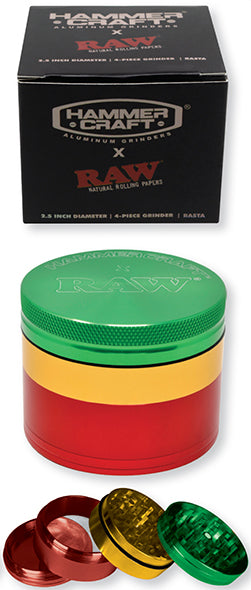 RAWthentic Hammercraft X Raw 2.5" 4 Piece Grinder