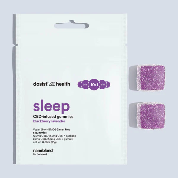 Dosist Health THC-Free Vegan NANOBLEND CBD Gummies 900mg 30 gummies (Calm / Sleep)