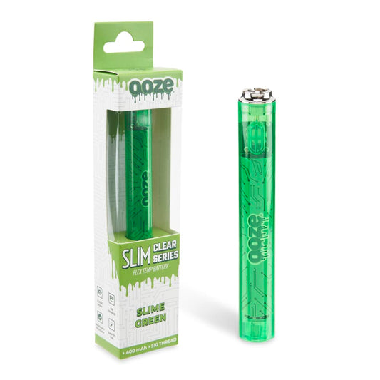 NEW! Ooze Slim Clear Series Transparent 510 Flex Temp Vape 400mAH Battery