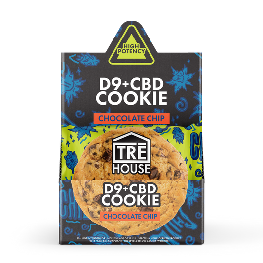 Trehouse by CBDFx High Potency COOKIES D9+ CBD - 50MG Per Cookie 12 Per Box